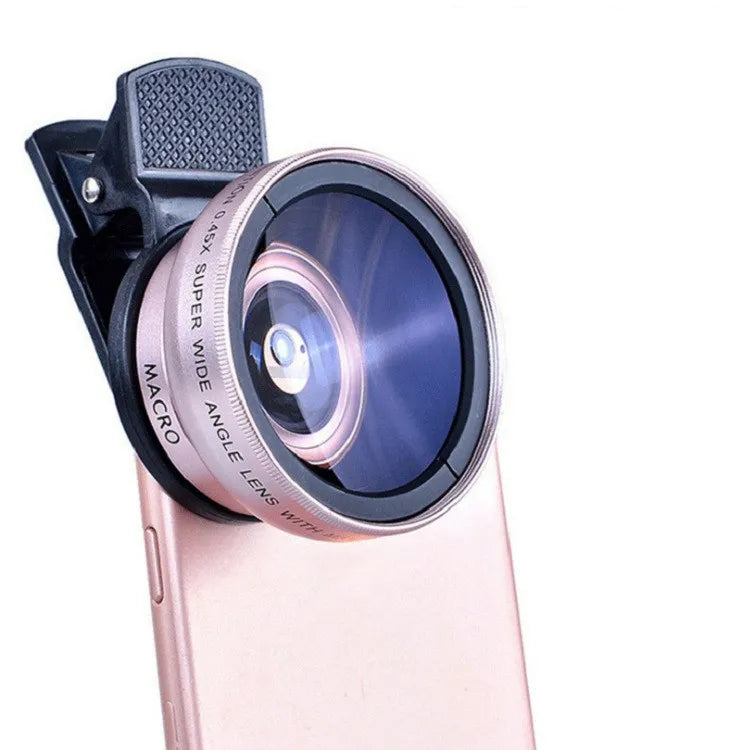 2-in-1 Phone Camera Lens Kit — 0.45× Wide Angle + 12.5× Macro (iPhone & Android)