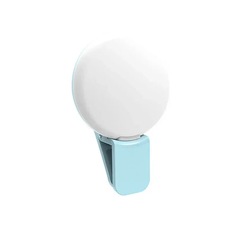 Clip-On LED Selfie Ring Light for Phone — 3 Brightness Levels