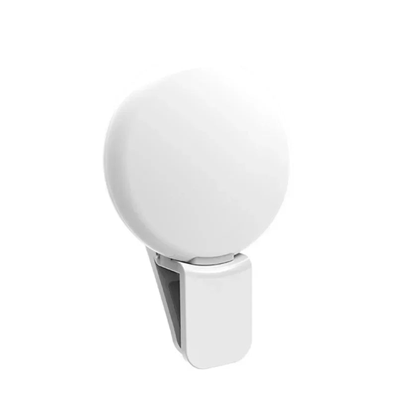 Clip-On LED Selfie Ring Light for Phone — 3 Brightness Levels