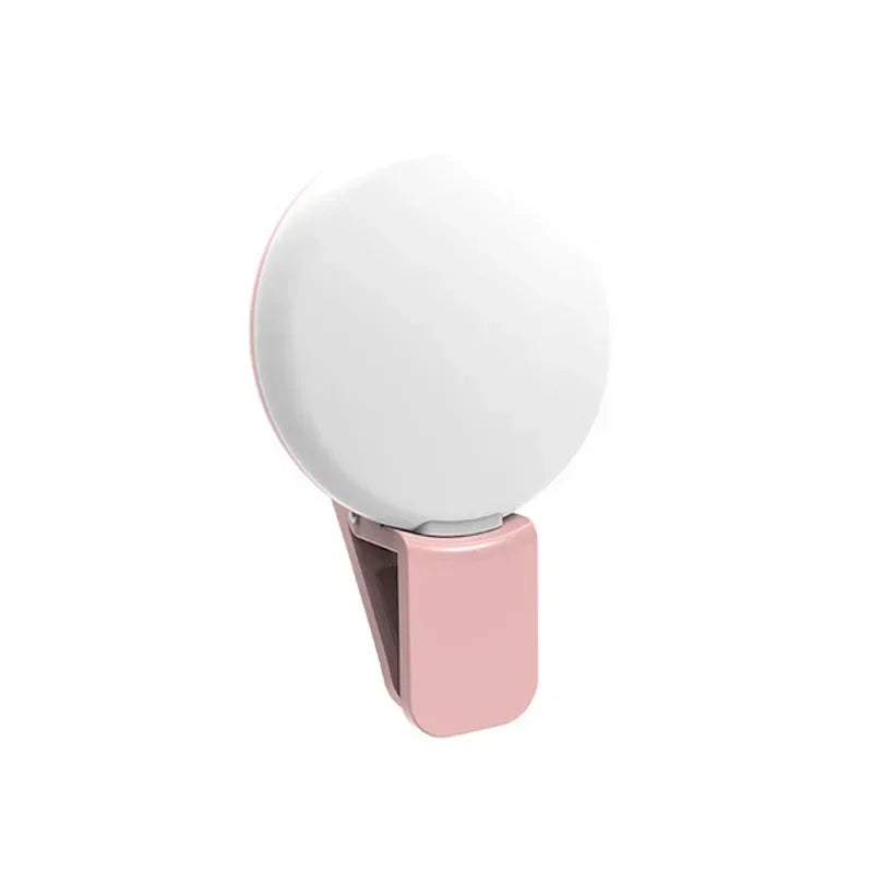 Clip-On LED Selfie Ring Light for Phone — 3 Brightness Levels